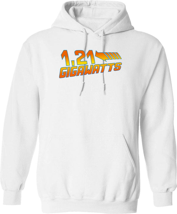 1 21 Gigawatts Graphic Pullover Hoodie - White