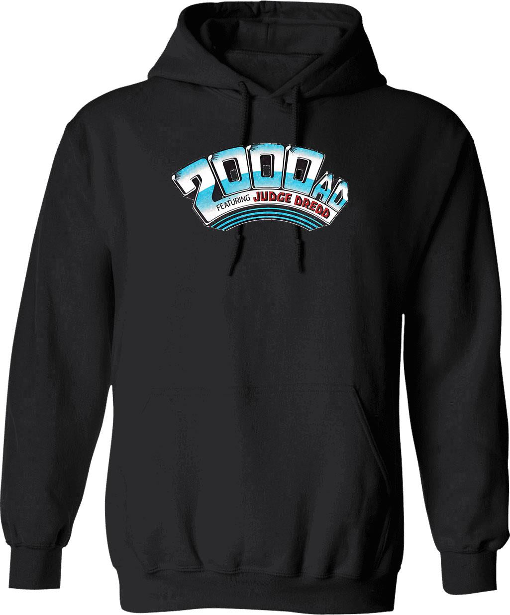 2000ad Classic Logo Classic Essential Hoodie - Retro Graphic Pullover Hoodie for Men & Women - Black