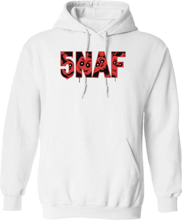 5NAF Five Nights at Freddy_s Classic Graphic Pullover Hoodie - White