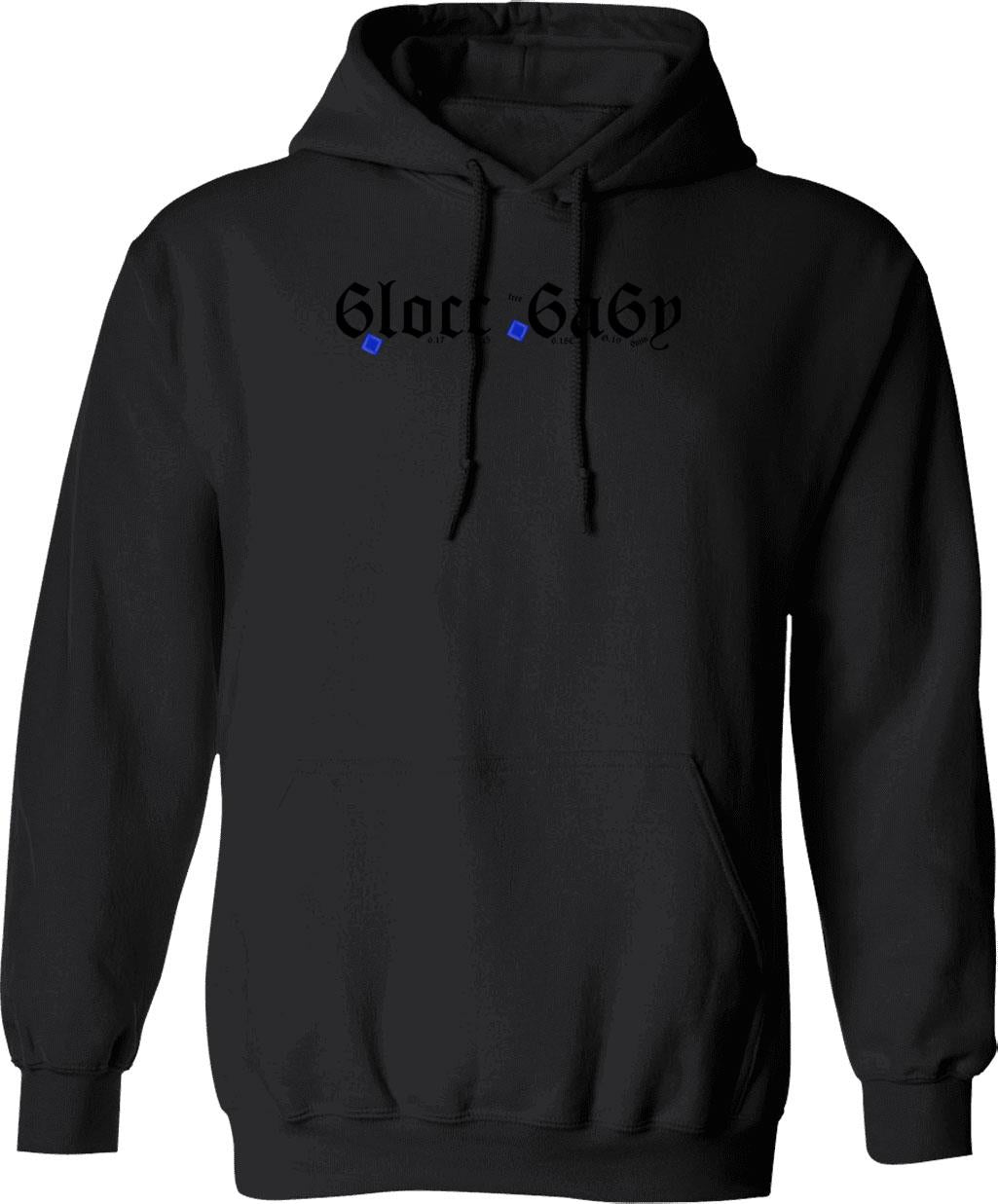 6locc 6a6y - Lil Loaded Hoodie - Retro Graphic Pullover Hoodie for Men & Women - Black