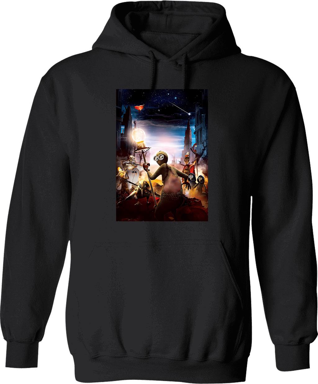 9 Movie Fanart Hoodie - Retro Graphic Pullover Hoodie for Men & Women - Black