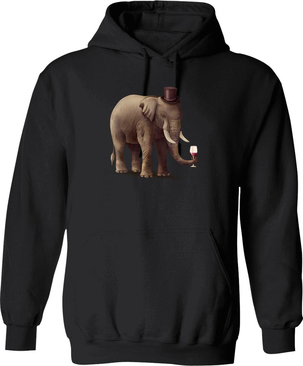 A Fine Vintage Hoodie - Retro Graphic Cosy Pullover - Black