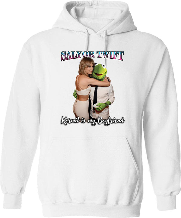 A Frog Is My Boyfriend Parody Shirt Hoodie - White