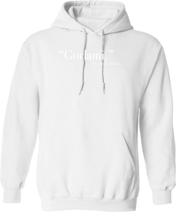 Aldo Raine Gorlami. Quote from Inglourious Basterds Graphic Pullover Hoodie - White