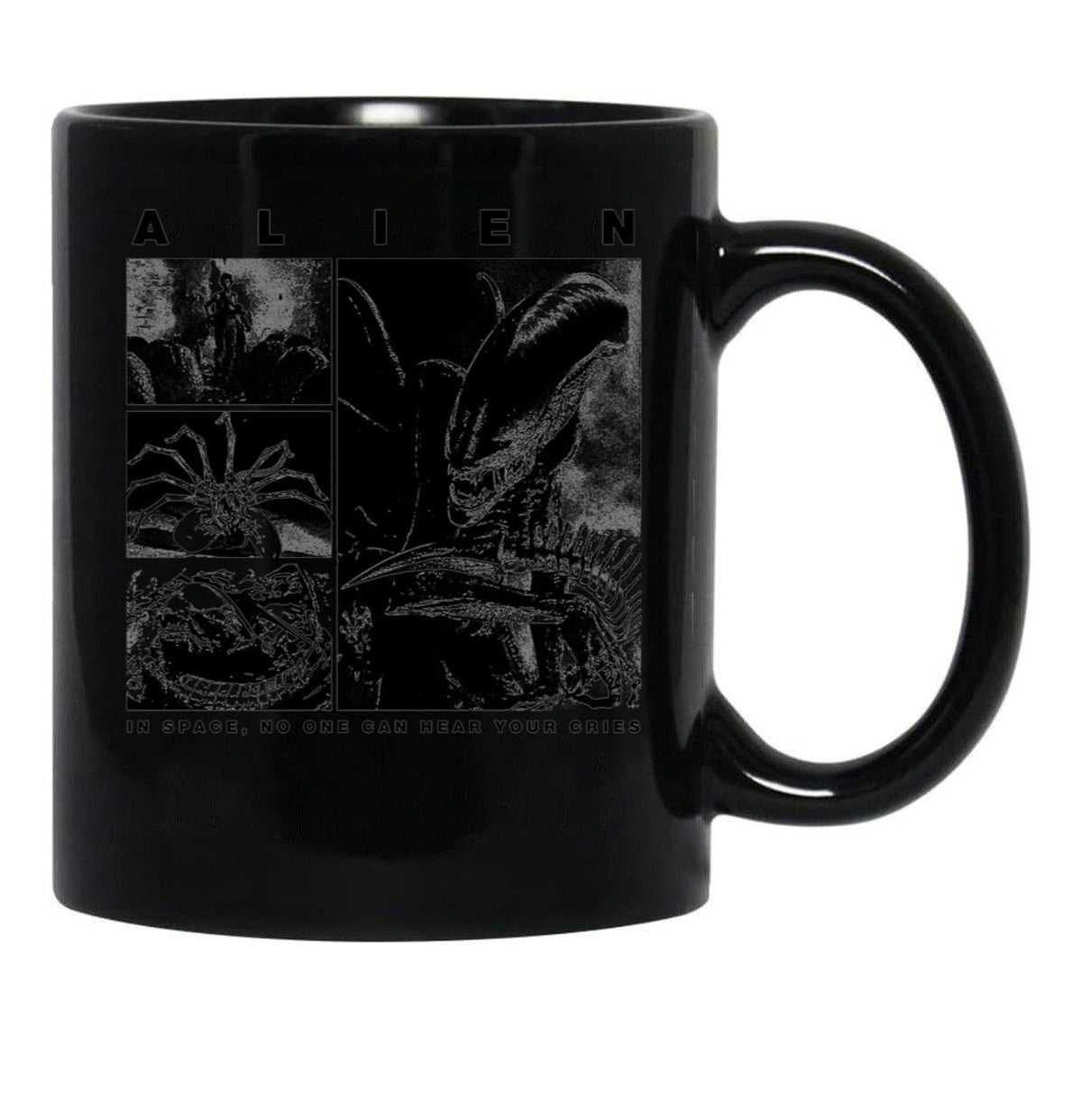 Alien Xenomorph Alien Phases Essential Black Coffee Mug, Gift Coffee Mug - Black