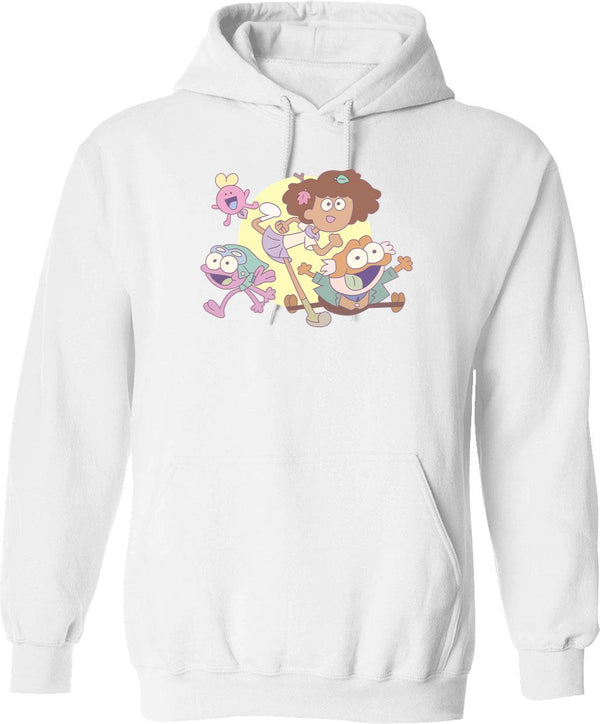 Amphibia - Plantar Family (Credits) Graphic Pullover Hoodie - White
