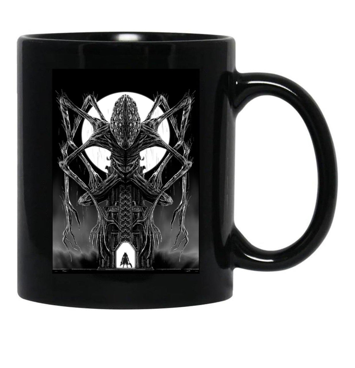 Amygdala Hunter Graphic Black Coffee Mug, Gift Coffee Mug - Black
