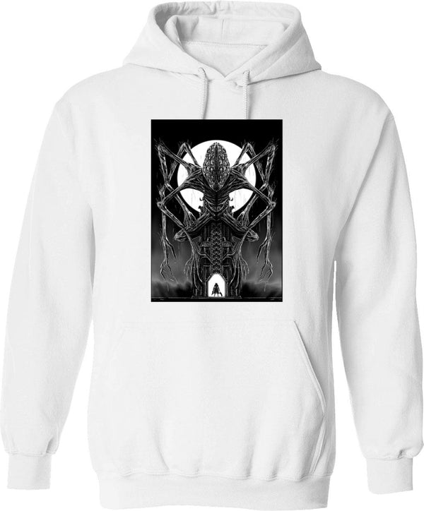 Amygdala Hunter Graphic Graphic Pullover Hoodie - White