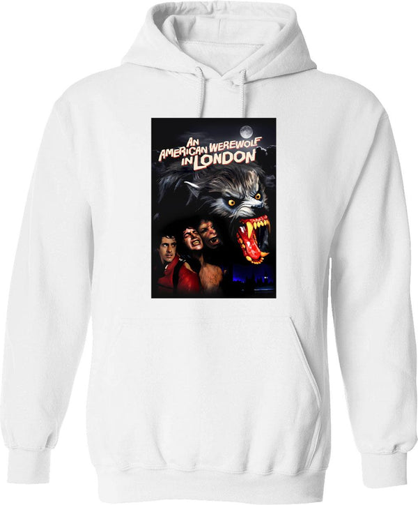 An American Werewolf In London Graphic Pullover Hoodie - White