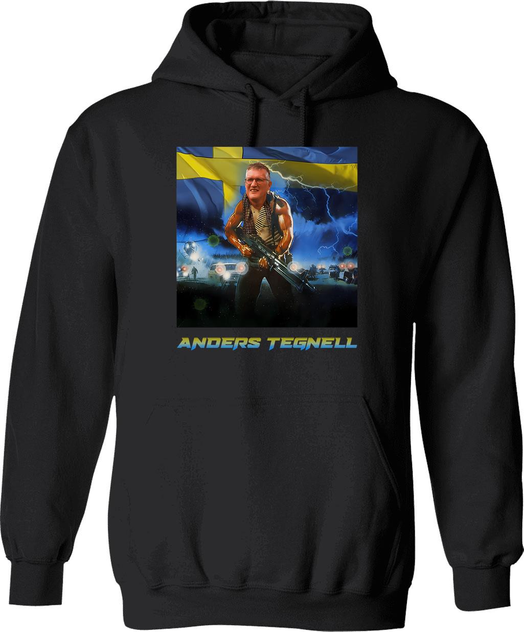 Anders Tegnell Action Hero Sweden Hoodie - Retro Graphic Pullover Hoodie for Men & Women - Black