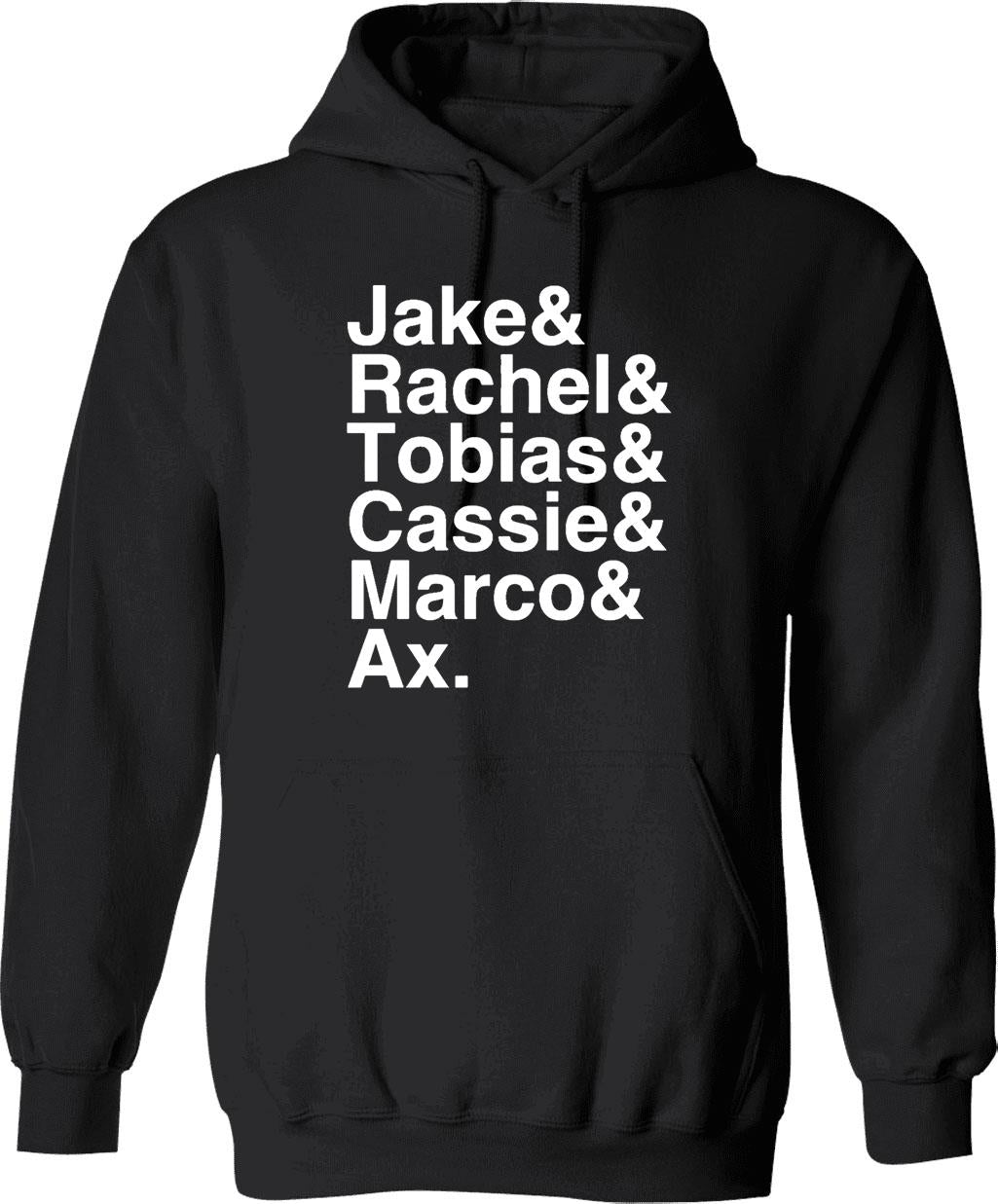 Animorphs Lineup List Graphic Pullover Hoodie - Black