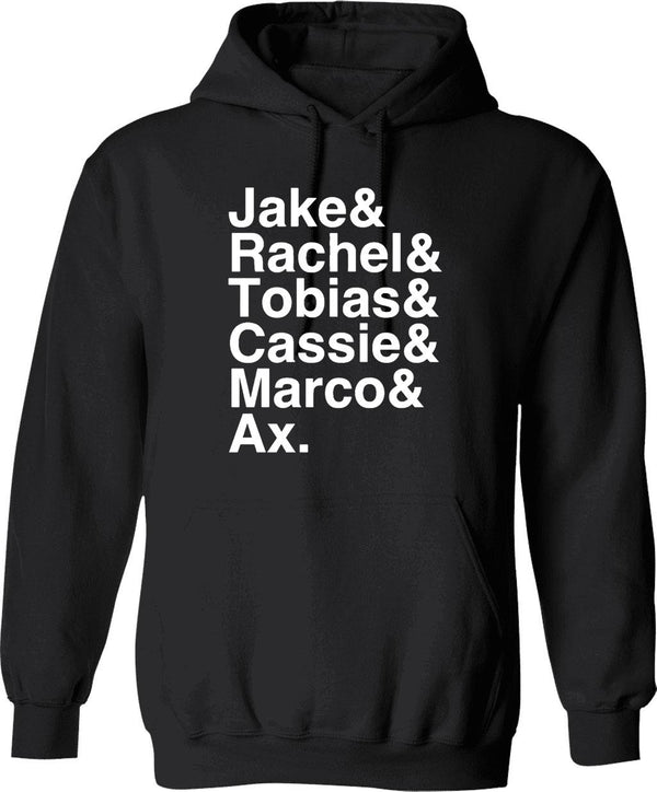 Animorphs Lineup List Graphic Pullover Hoodie - Black