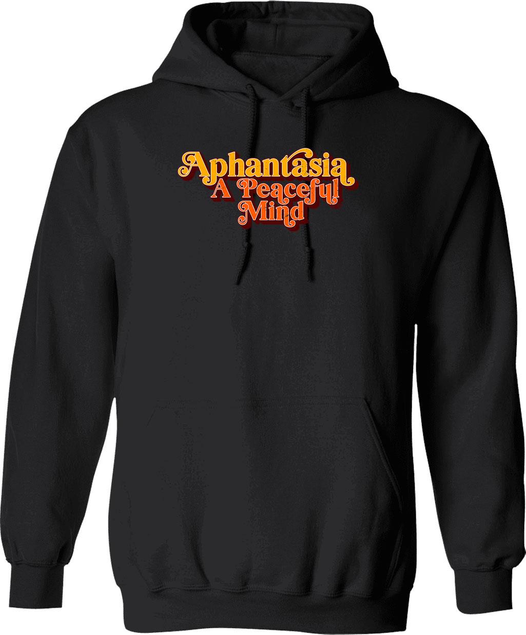 Aphantasia - A Peaceful Mind Retro Vintage Aphantasia Hoodie - Black