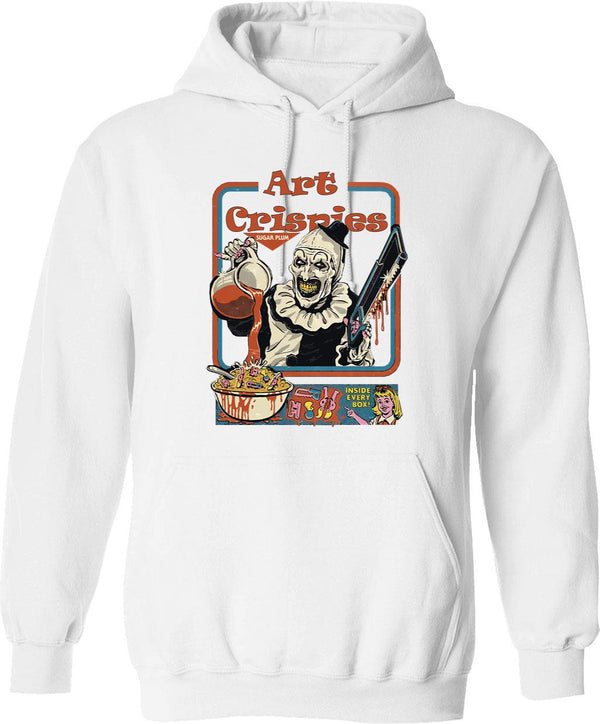 Art Crispies (2) Graphic Pullover Hoodie - White