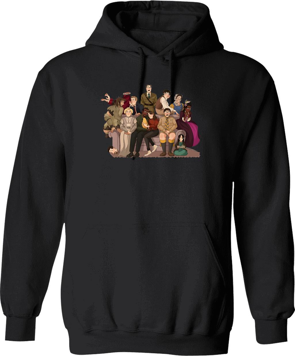 BBC Ghosts My Family Graphic Pullover Hoodie - Black