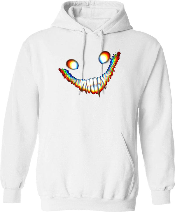 Backroom_S Smiler Graphic Pullover Hoodie - White