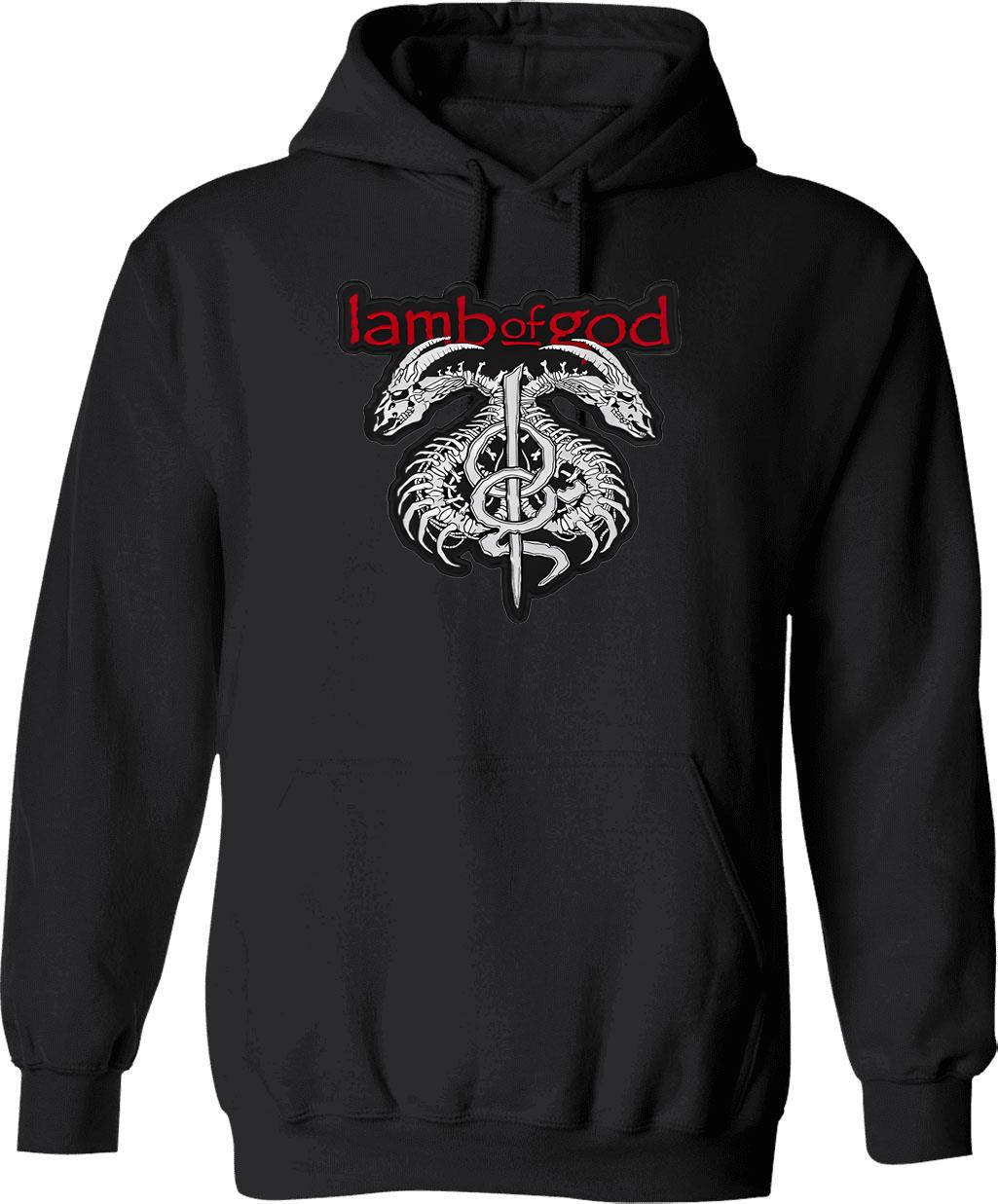 Band Rock Lamb Hoodie - Retro Graphic Pullover Hoodie for Men & Women - Black