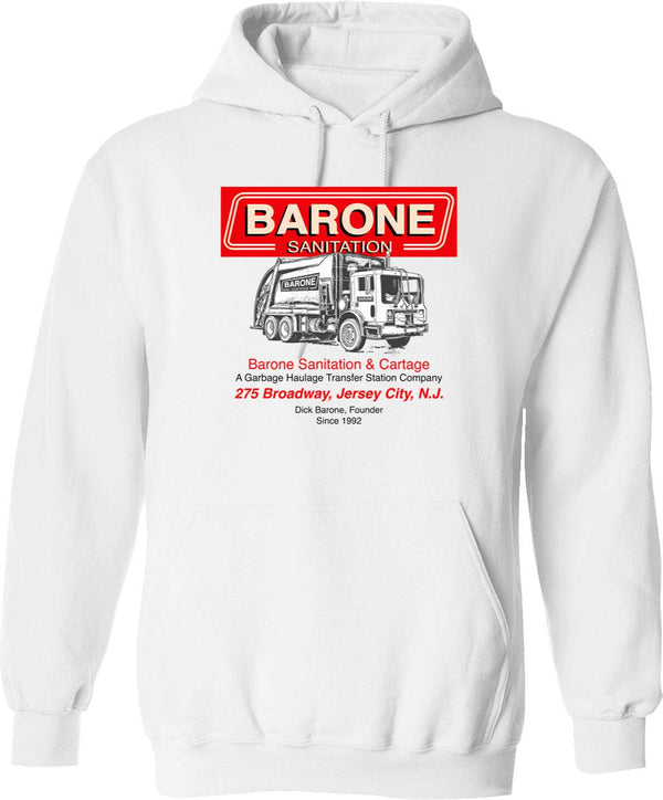 Barone Sanitation Graphic Pullover Hoodie - White