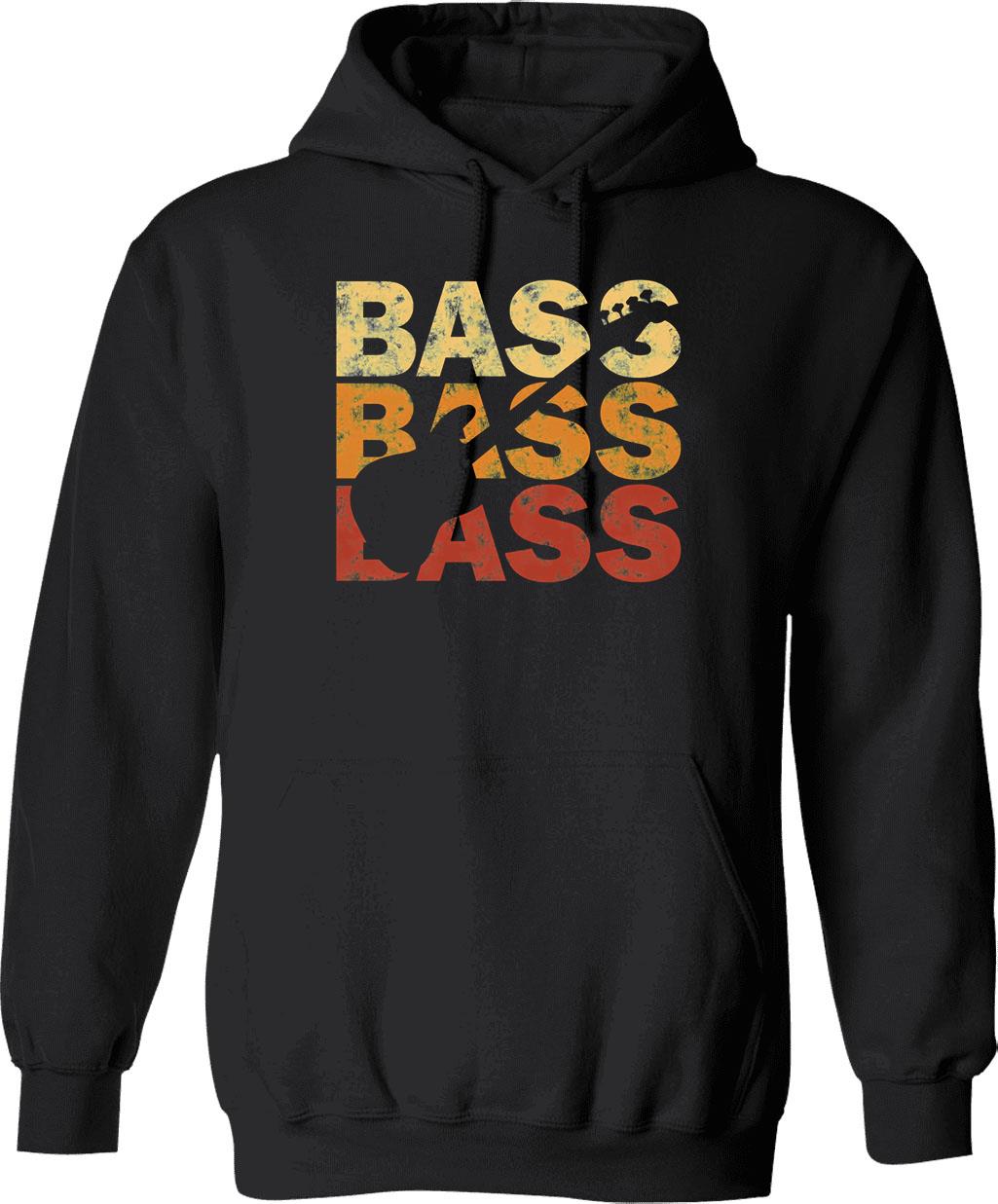 Bass Player - Vintage Bass Guitar Hoodie - Black