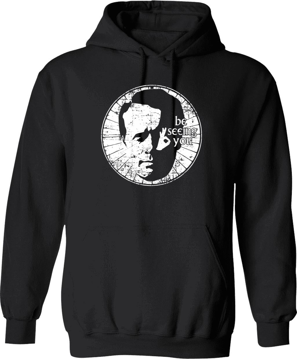 Be Seeing You Ii Graphic Pullover Hoodie - Black