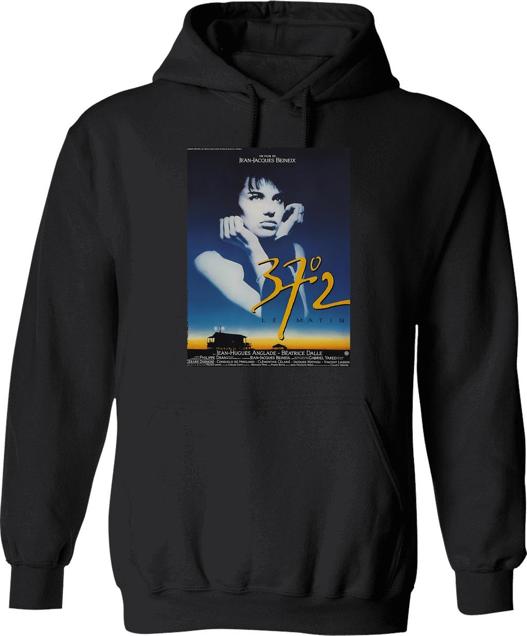 Betty Blue Movie Hoodie - Retro Graphic Pullover Hoodie for Men & Women - Black
