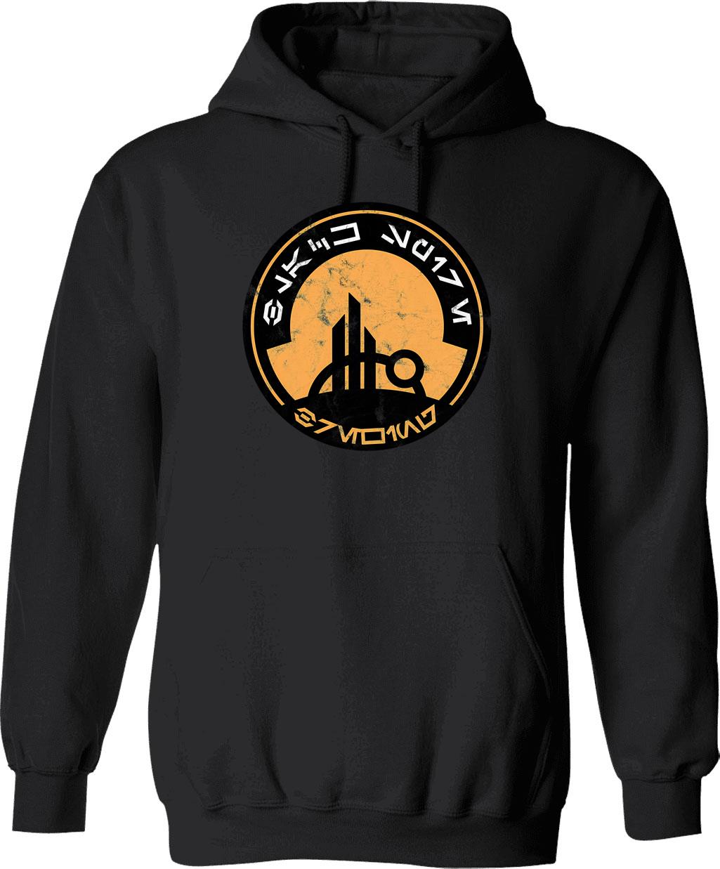 Black Spire Brewing Vintage Hoodie - Retro Graphic Cosy Pullover - Black