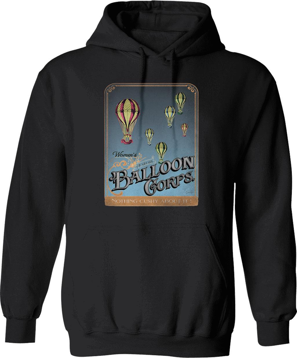 Blackadder - Join The Woman's Auxiliary Balloon Corps Hoodie - Black