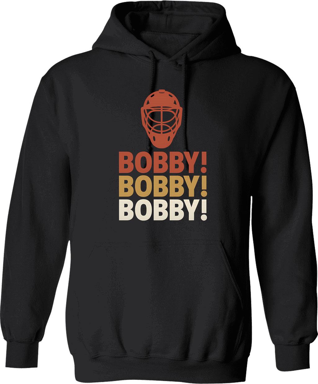 Bobby Bobby Bobby Hoodie - Retro Graphic Pullover Hoodie for Men & Women - Black