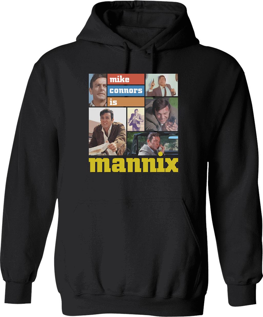 Bright Sly Detective Modest Style Old Car Mannix Gifts Music Fans Hoodie - Black