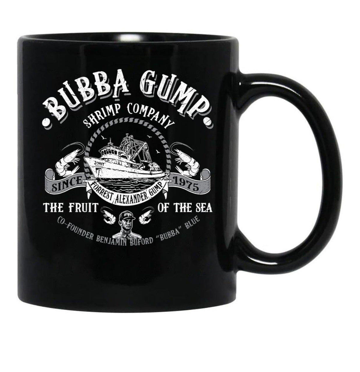 Bubba Gump Shrimp Co Black Coffee Mug, Gift Coffee Mug - Black