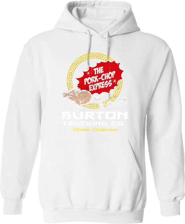 Burton Pork Chop Express Trucking Graphic Pullover Hoodie - White