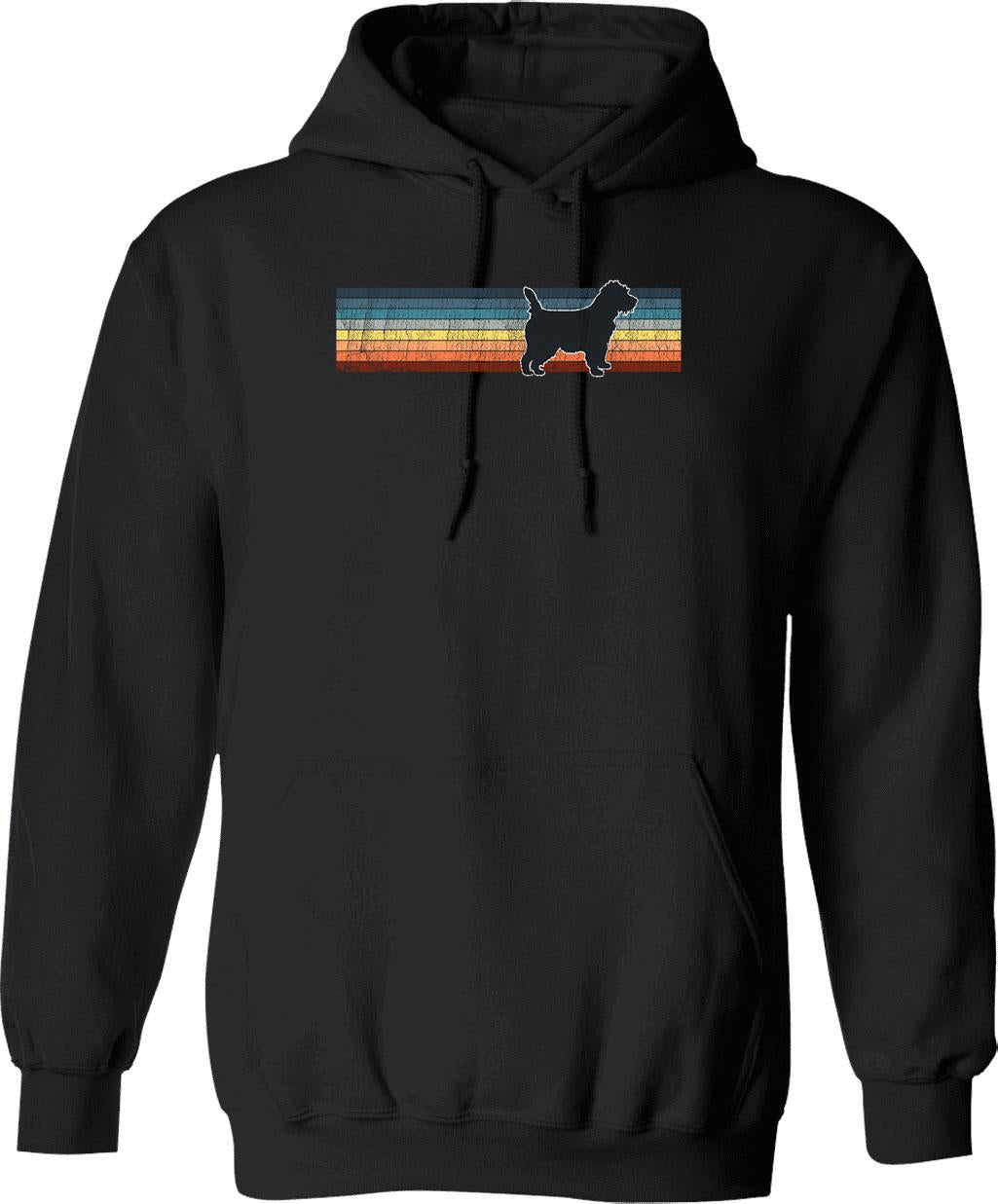 Cairn Terrier Vintage Retro Pet Lover Hoodie - Black