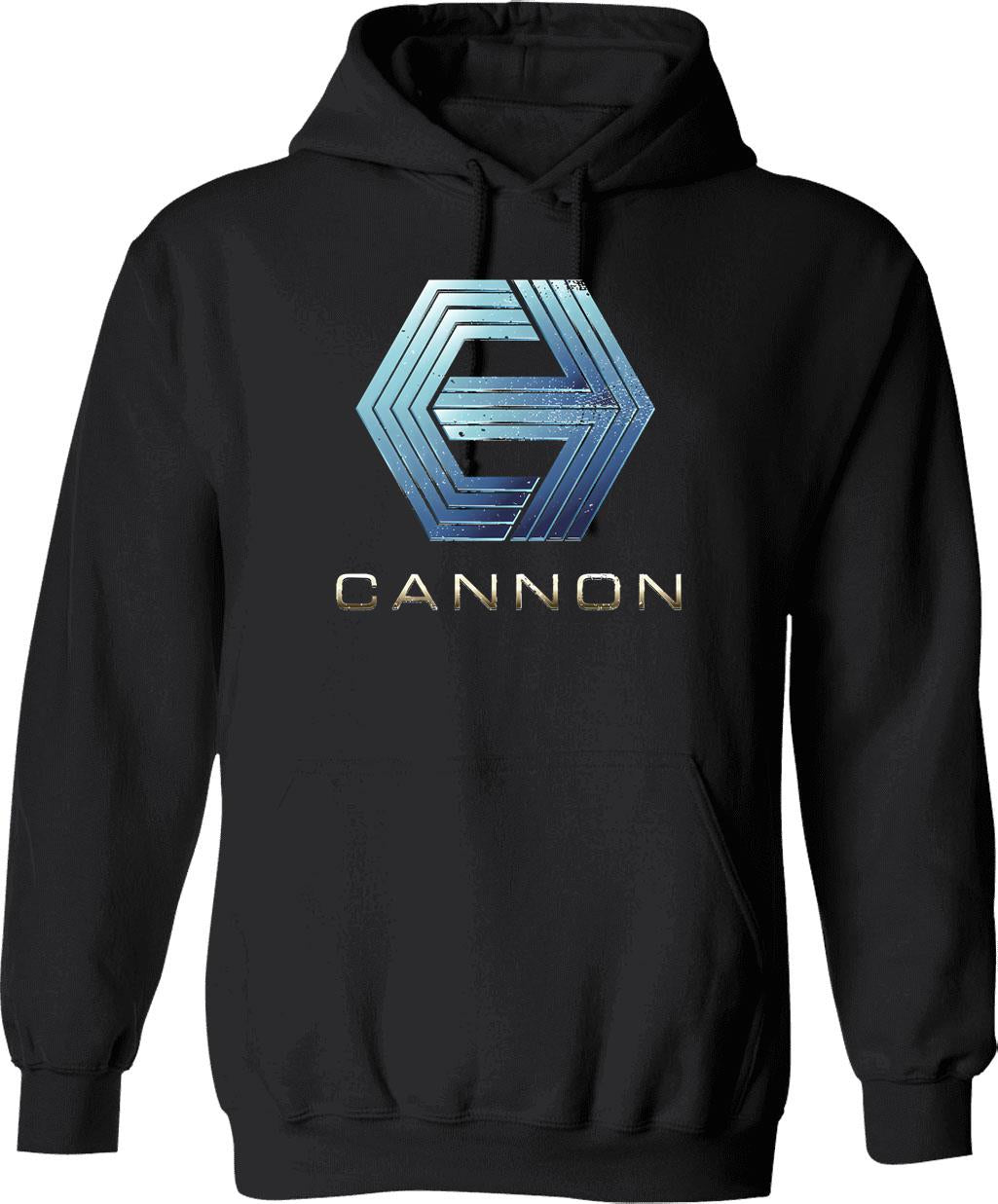 Cannon Hoodie - Retro Graphic Pullover Hoodie for Men & Women - Black