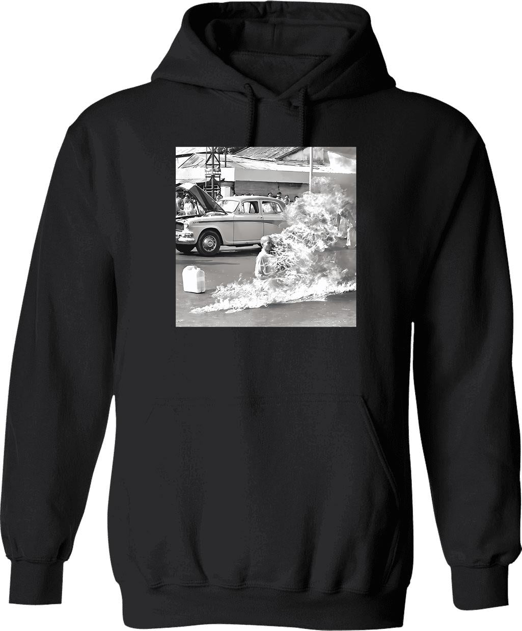 Car Art Hoodie - Retro Graphic Pullover Hoodie for Men & Women - Black
