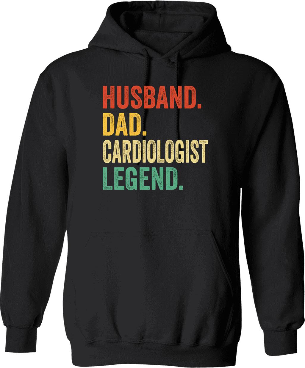 Cardiologist Vintage Dad Cardiologist Gifts Cardiologist Gifts Cardiologist Dad Cardiologist Legend Shirt Retro Dad Tees Fathers Day Cardiologist Gifts - Black