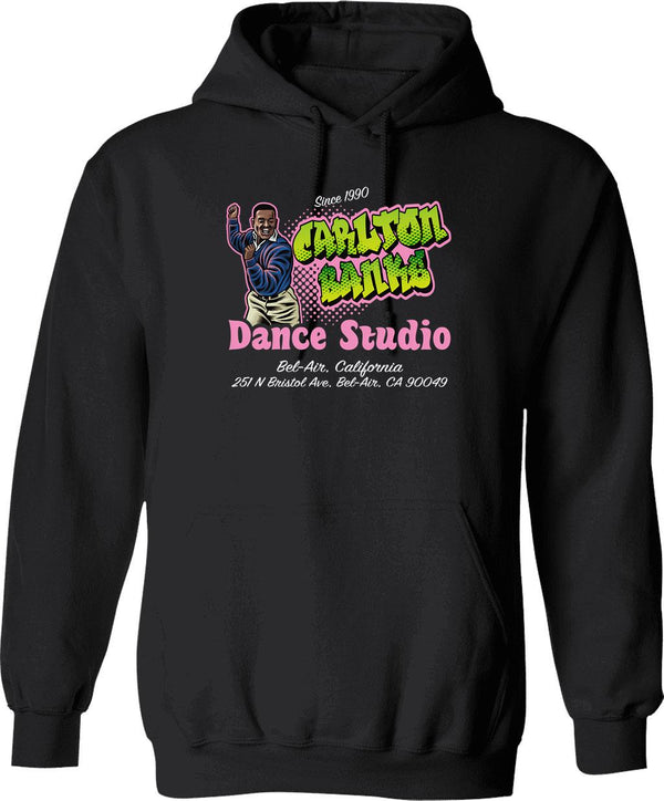 Carlton Banks Dance Studio Graphic Pullover Hoodie - Black