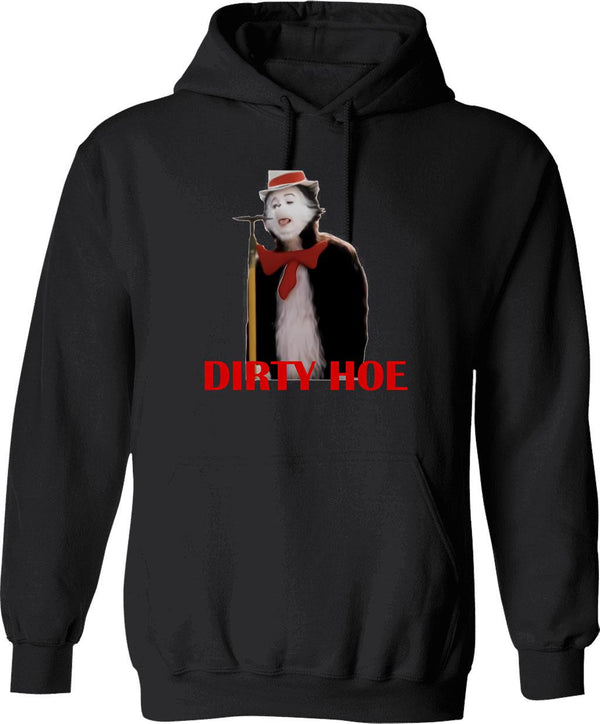 Cat In The Hat Dirty Hoe Graphic Pullover Hoodie - Black