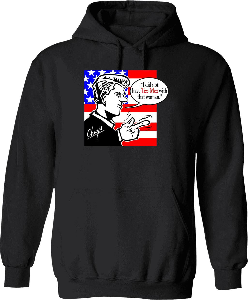 Chuys Bill Graphic Pullover Hoodie - Black