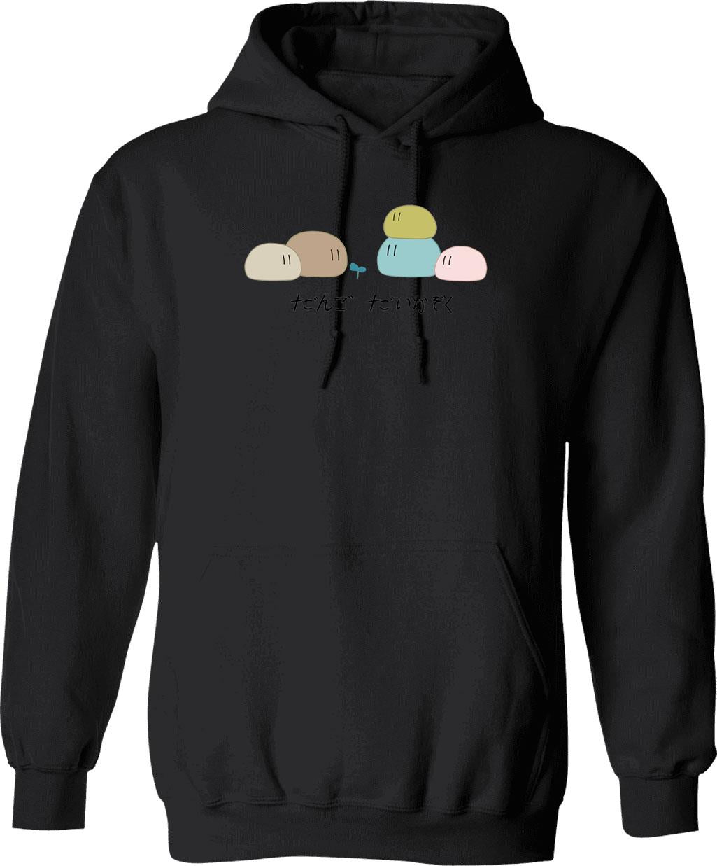 Clannad Dango Daikazoku Graphic Pullover Hoodie - Black