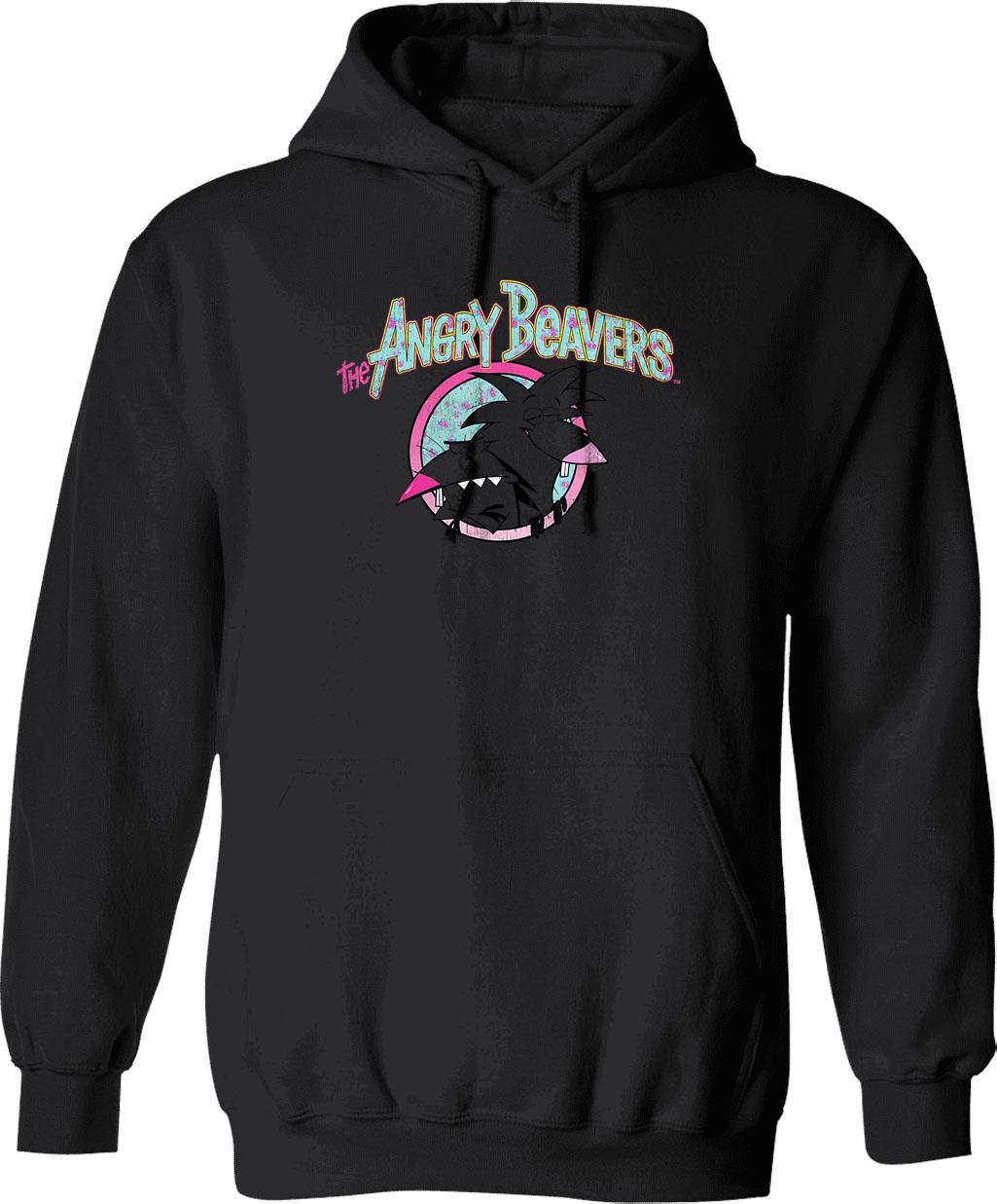 Classic Beavers Vintage Logo Graphic Hoodie - Black