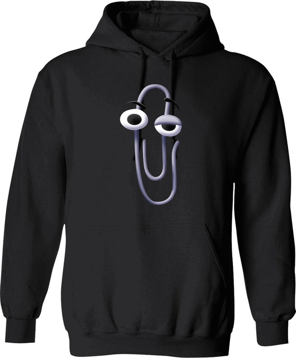 Clippy (2) Graphic Pullover Hoodie - Black