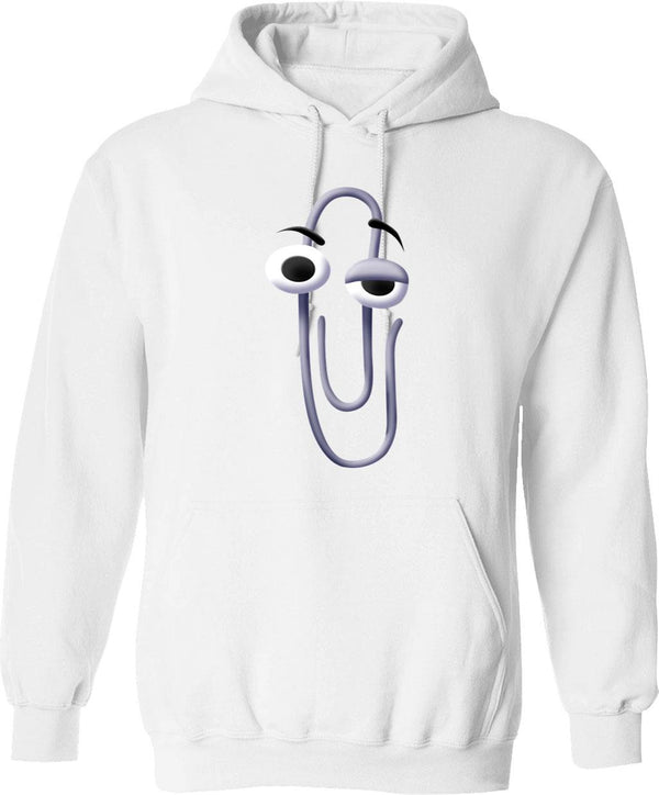 Clippy (2) Graphic Pullover Hoodie - White
