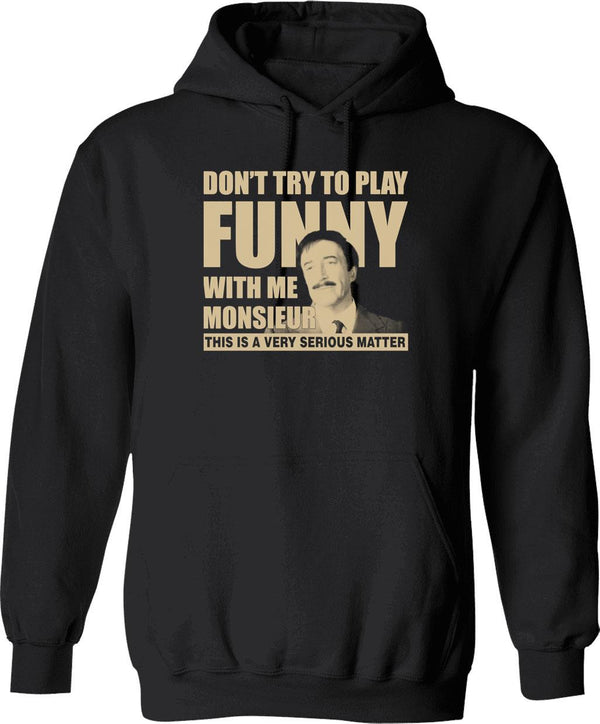 Clouseau Graphic Pullover Hoodie - Black