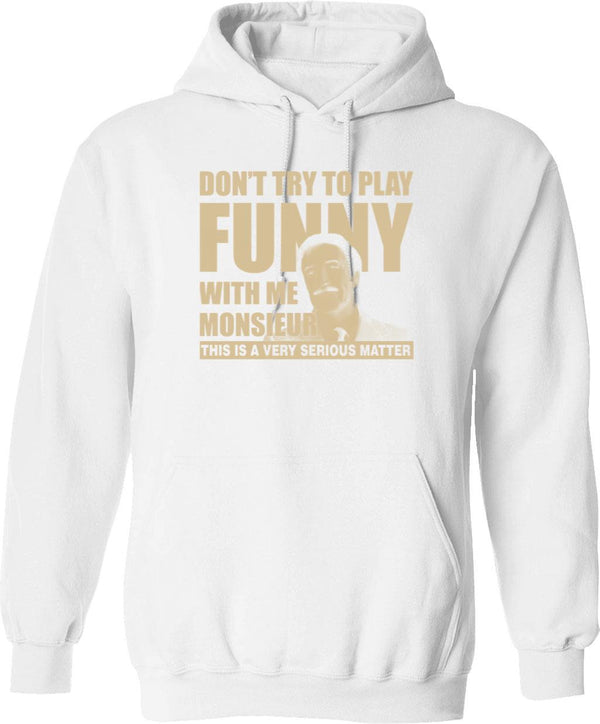 Clouseau Graphic Pullover Hoodie - White