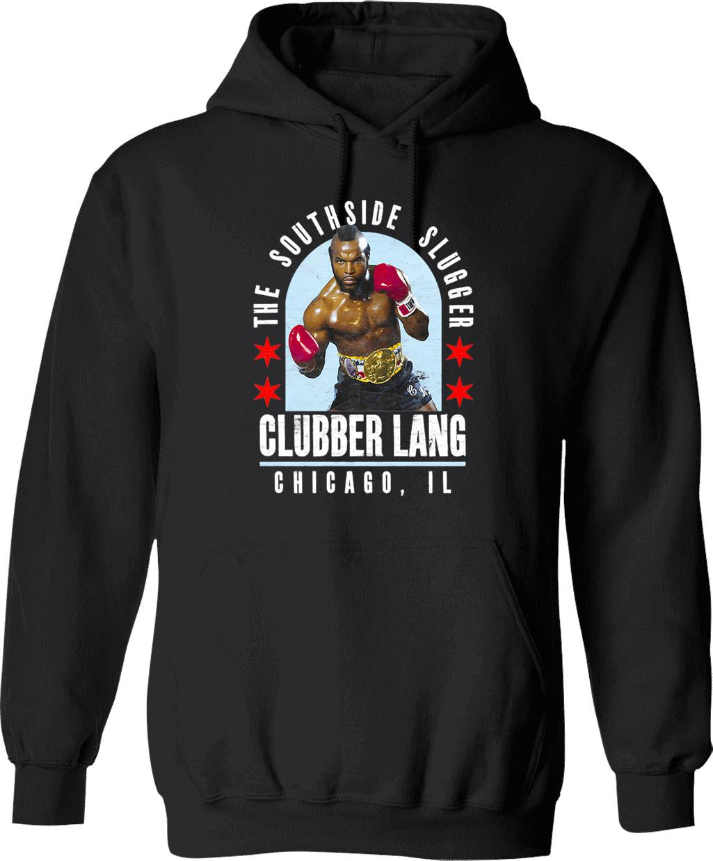Clubber Lang Clubber Langg Hoodie - Retro Graphic Pullover Hoodie for Men & Women - Black