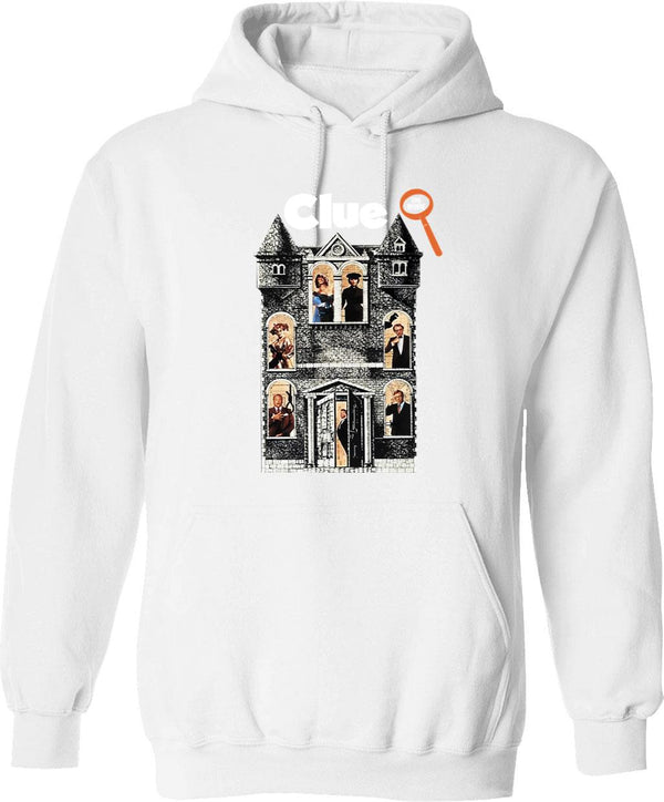 Clue Movie (2) Graphic Pullover Hoodie - White