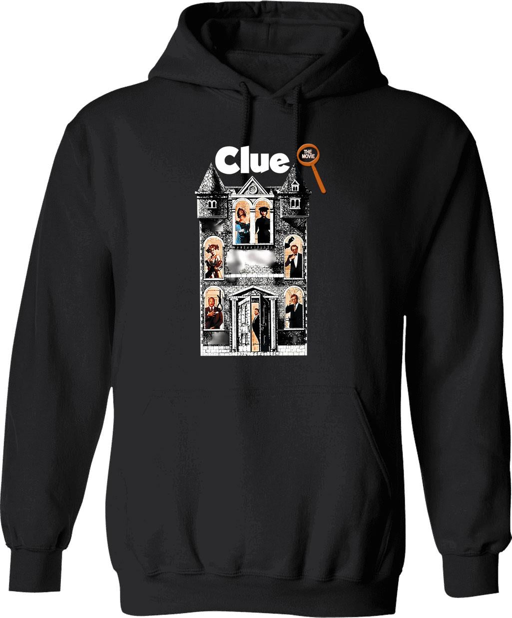 Clue Movie Hoodie - Retro Graphic Pullover Hoodie for Men & Women - Black