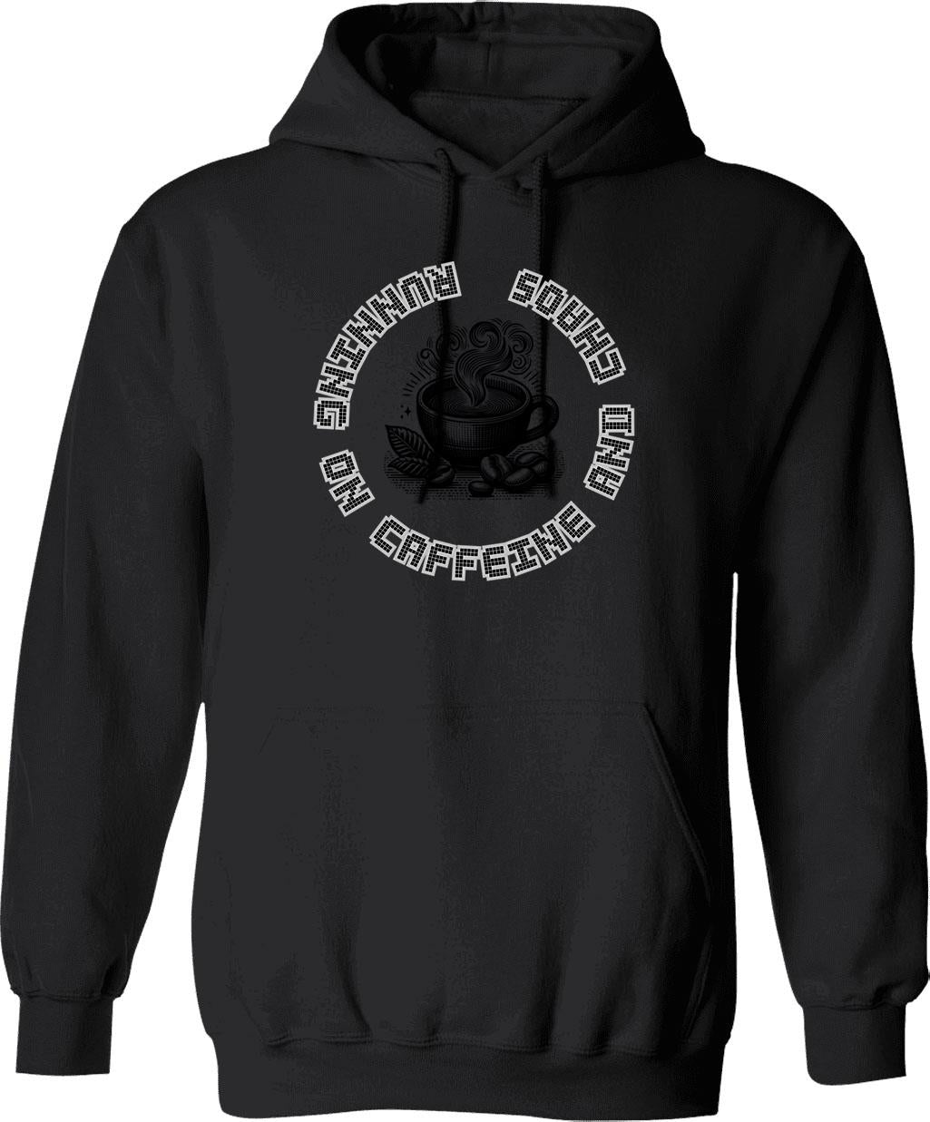 Coffee Lovers Hoodie - Retro Graphic Pullover Hoodie for Men & Women - Black