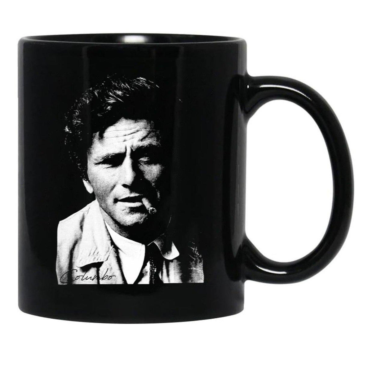 Columbo Portrait Essential Coffee Mug Black Coffee Mug, Gift Coffee Mug - Black