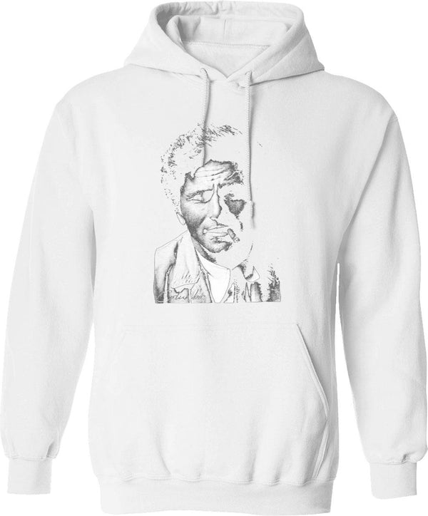 Columbo Portrait Essential Graphic Pullover Hoodie - White